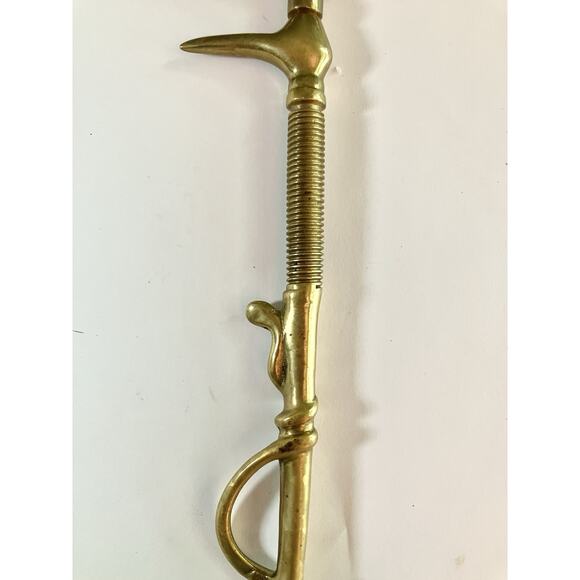 Vintage Solid Brass Magnifying Glass 13” Antique Victorian Lorgnette Spectacle - Picture 4 of 5